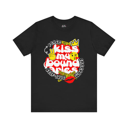 Kiss My Boundaries: Peace, Self-Love, and Freedom T-shirt