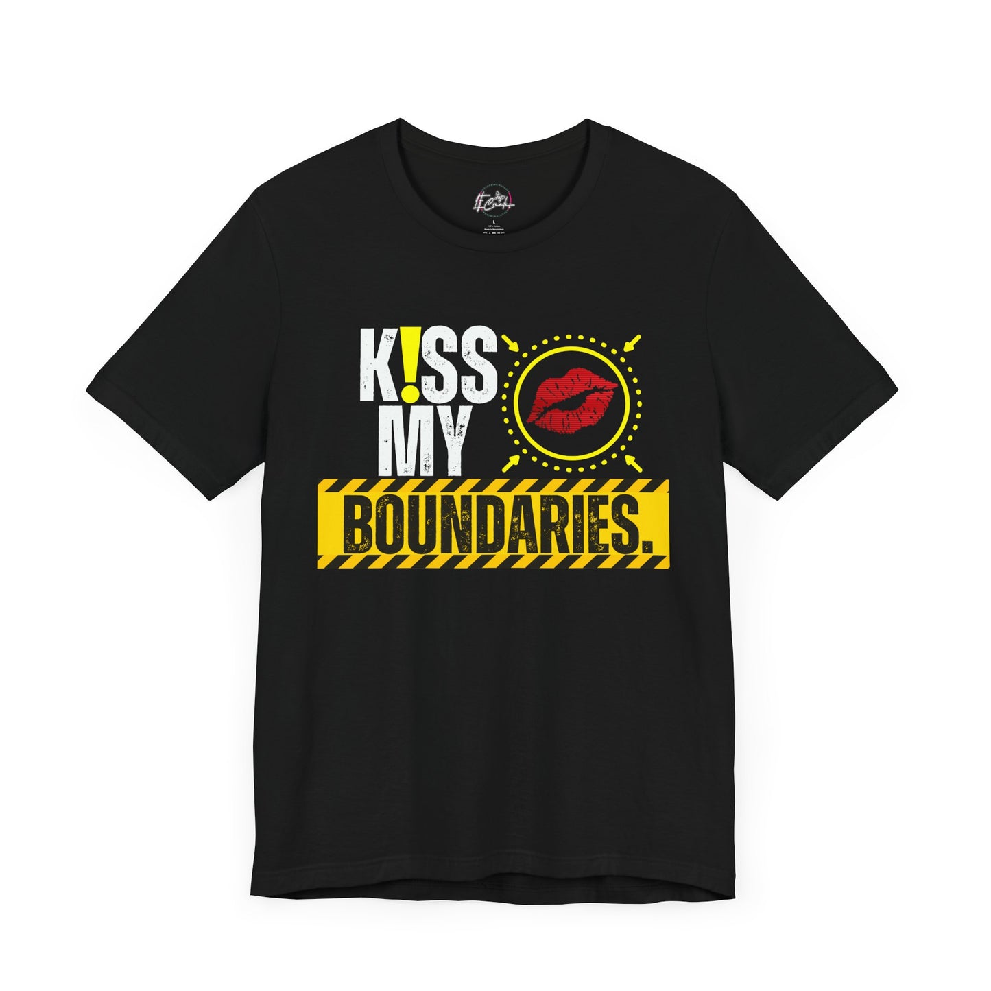 Kiss My Boundaries Caution T-shirt