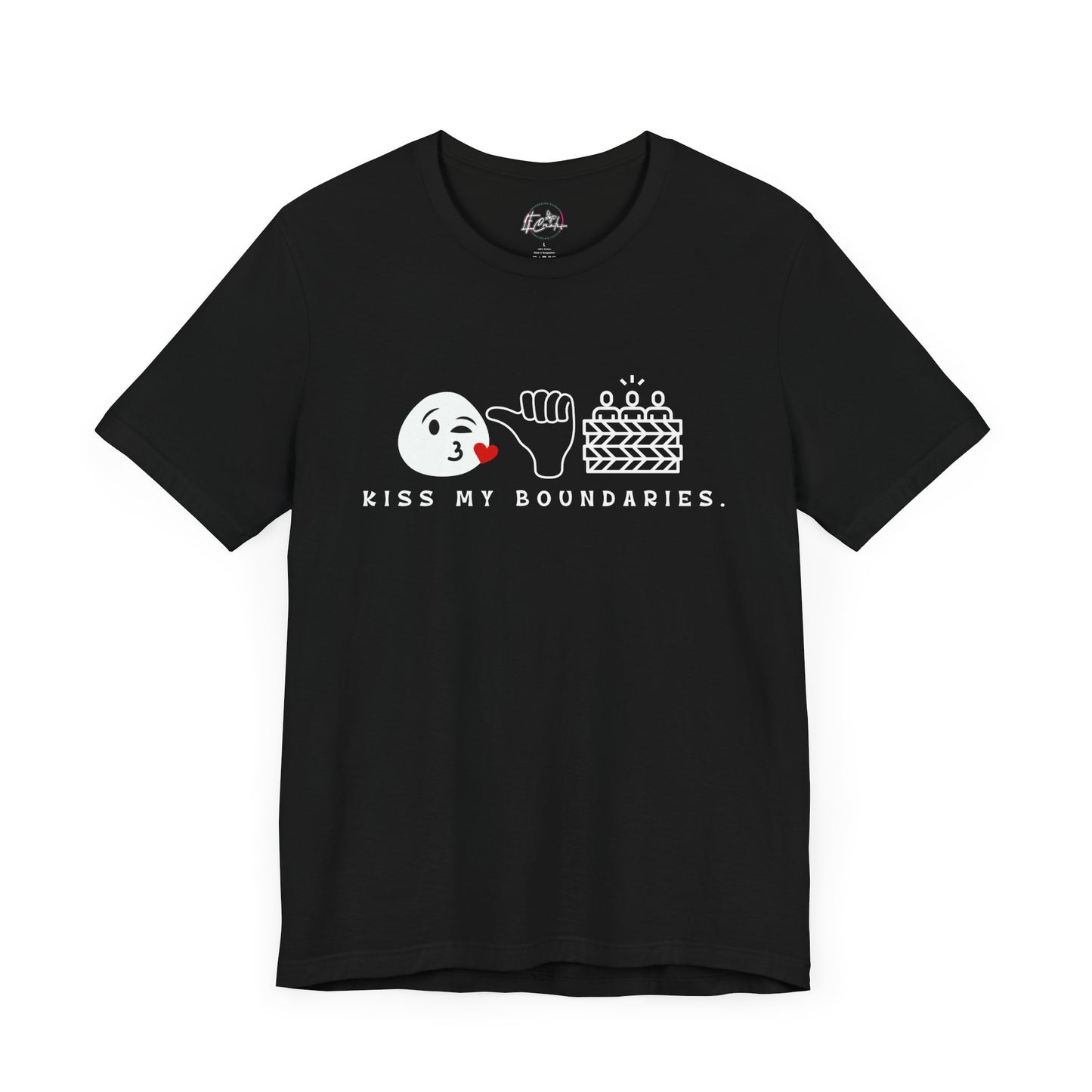 Kiss My Boundaries Emoji T-shirt