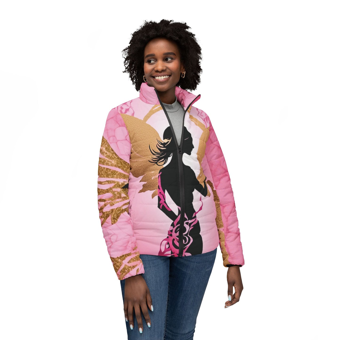 Golden Angel Women's Puffer HeartHope Jacket