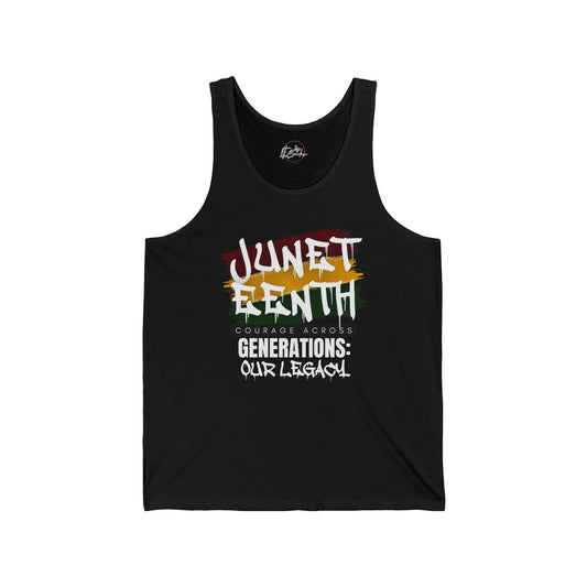 Juneteenth Courage Across Generations Unisex Jersey Tank