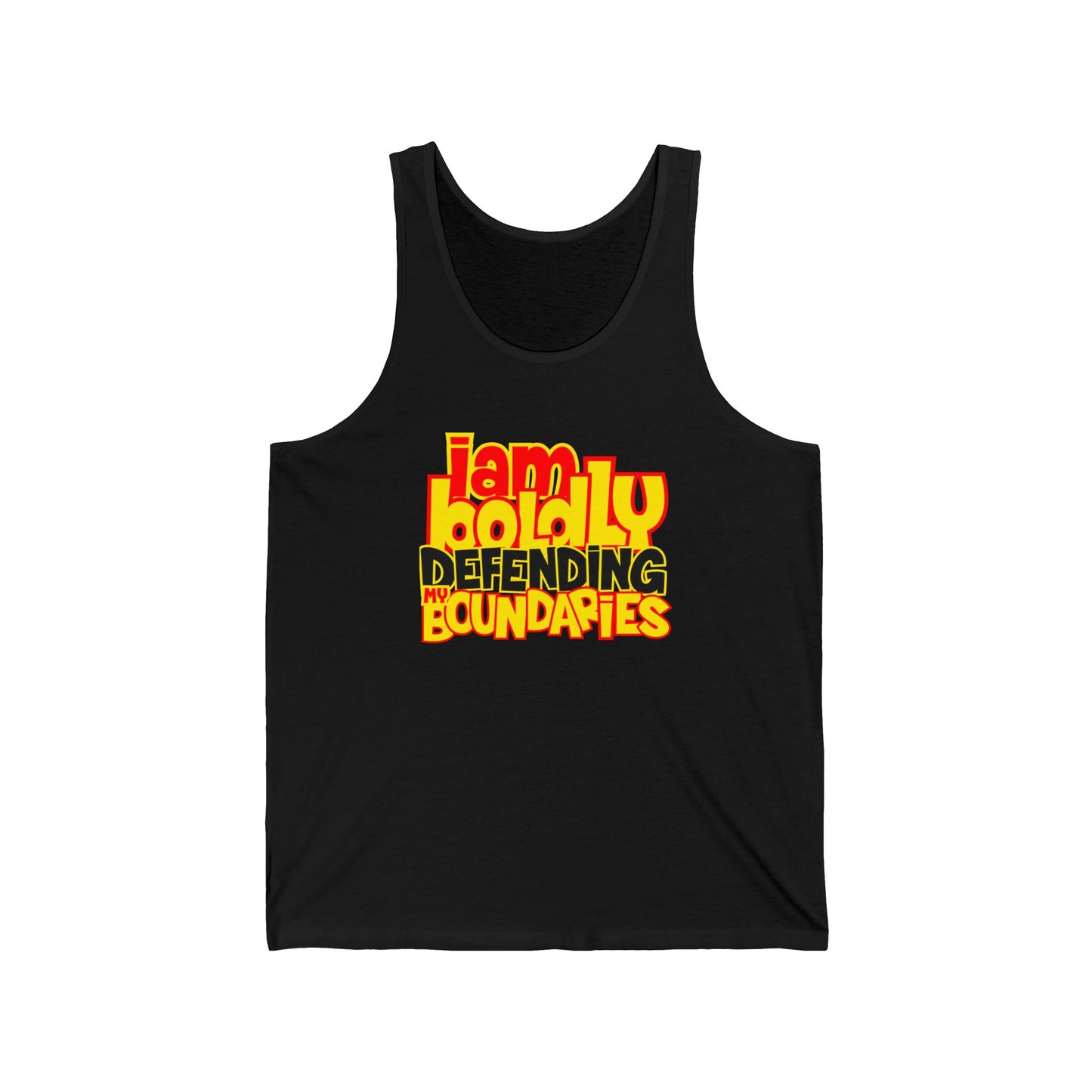 Boldly Defending My Boundaries Jersey Tank